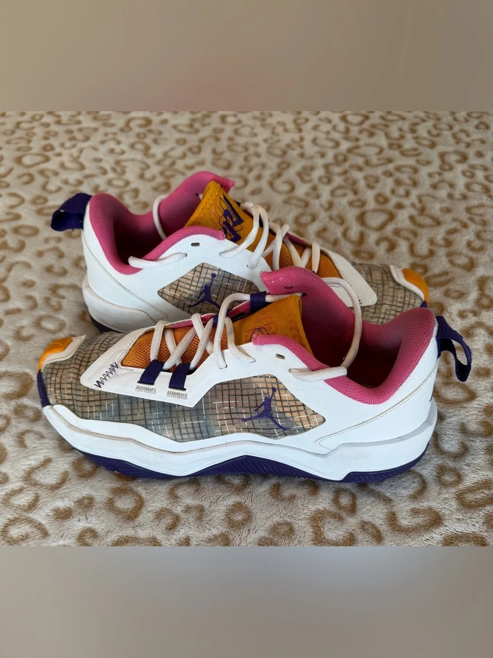 Jordan One Take 4 White Purple-Gold Shoes  Men’s Size: 8 / Women’s 9.5